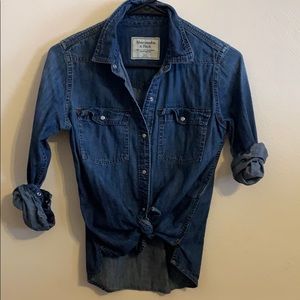 Abercrombie denim button up, size XS